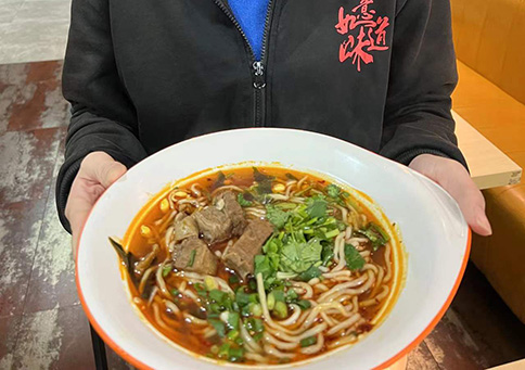 无锡江阴区区域红烧牛肉面，重庆小面，豌杂面新品培训并考核通过