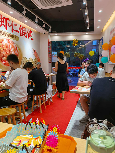 热烈祝贺如意馄饨苏州城邦花园店盛大开业业绩长虹